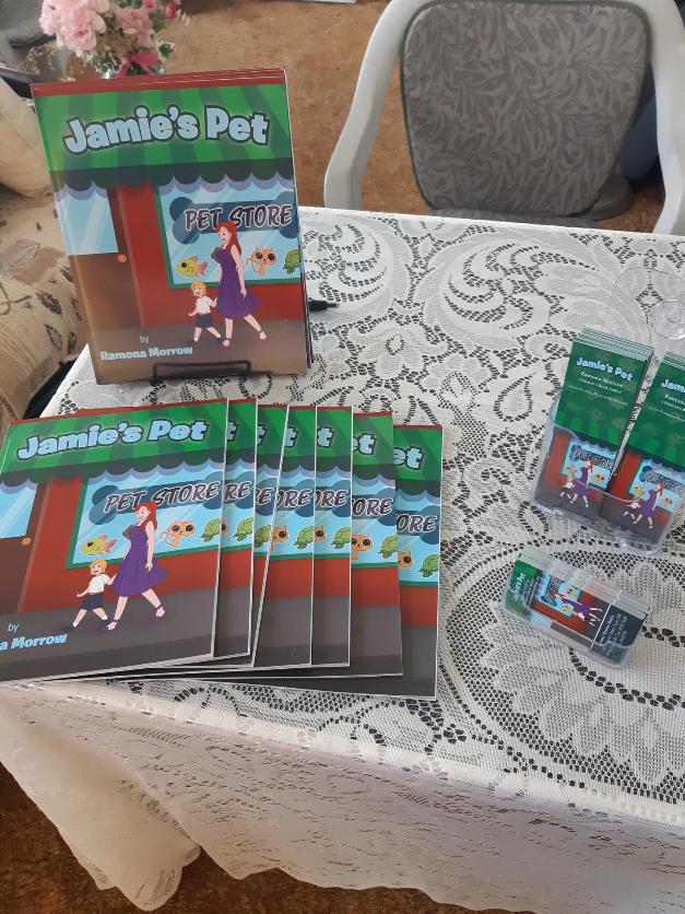 Jamie's Pet Children's Book, Book Marks, and Business Cards